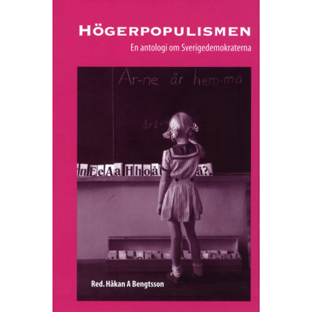 En antologi om den högerpopulistiska utmaningen. De sex skribenterna belyser ämnet med olika infallsvinklar bland annat med Sverigedemokraterna som exempel.. Anna-Lena Lodenius skriver om Sverigedemokraterna ursprung och framäxt. Håkan A Bengtsson resonerar kring hur och varför de högerpopulistiska strömningarn fått fäste runt om i Europa. Anders Sundelin har besökt LLandskrona, ett av SD:s starkaste fästen, Joakoim Jacobsson skriver om hur SD fungera i etablerade poltiska församlingar och Jenny Åkervall skriver om det dilemma som uppstår när man inte riktigt vet hur SD ska bemötas. Henry Pettersson skriver om högerpopulismens historia.    Format Danskt band   Omfång 153 sidor   Språk Svenska   Förlag Premiss   Utgivningsdatum 2009-03-18   Medverkande Joakim Jakobsson   Medverkande Anna-Lena Lodenius   Medverkande Henry Pettersson   Medverkande Anders Sundelin   Medverkande Jenny Åkervall   Medverkande Håkan A Bengtsson   ISBN 9789185343799  . Böcker.