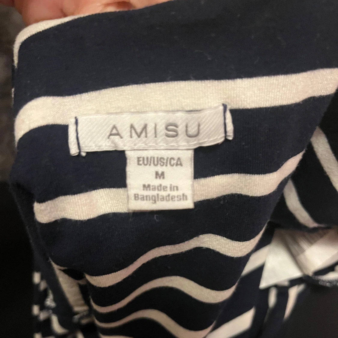 Randig långärmad topp  - 91