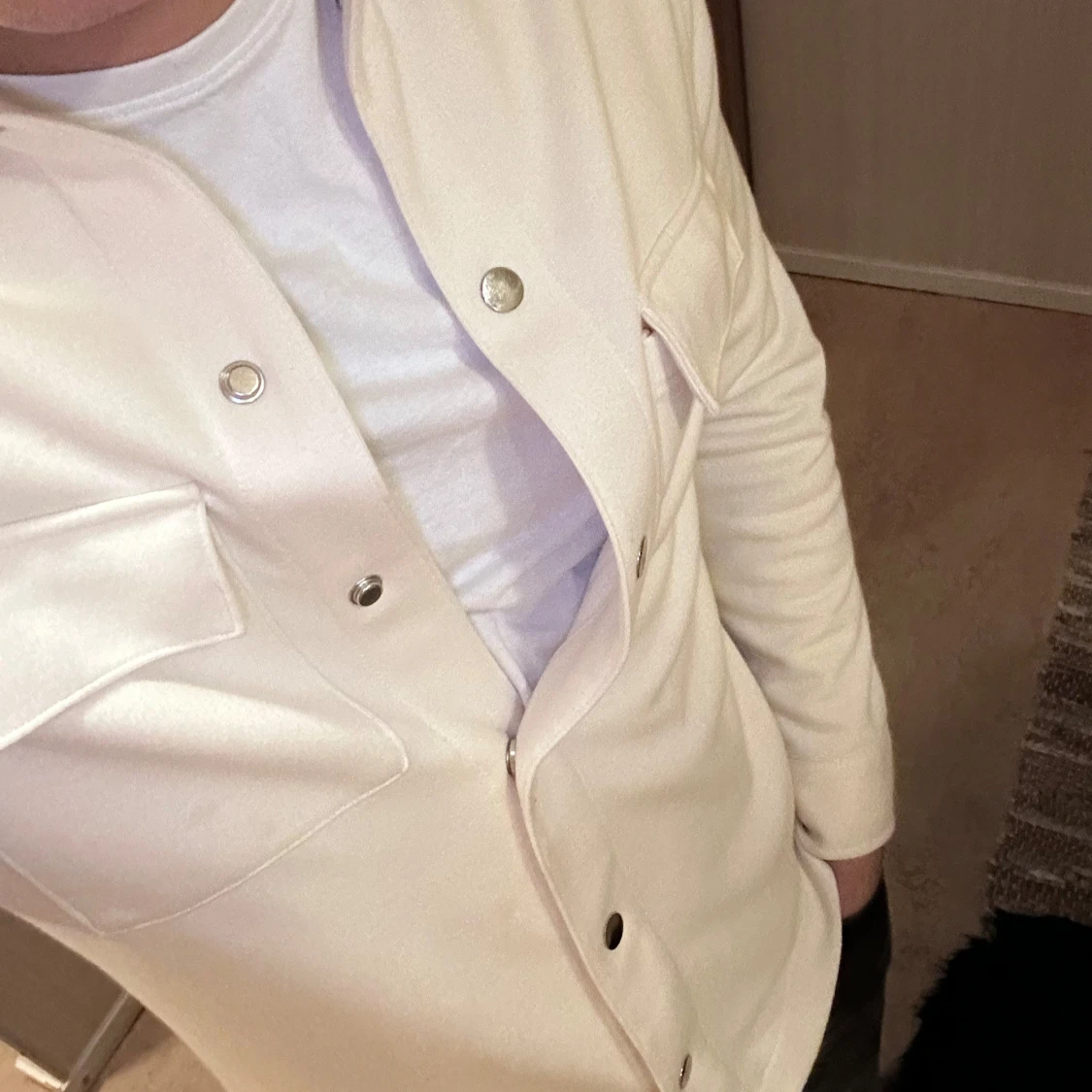 Beige button up  - 90