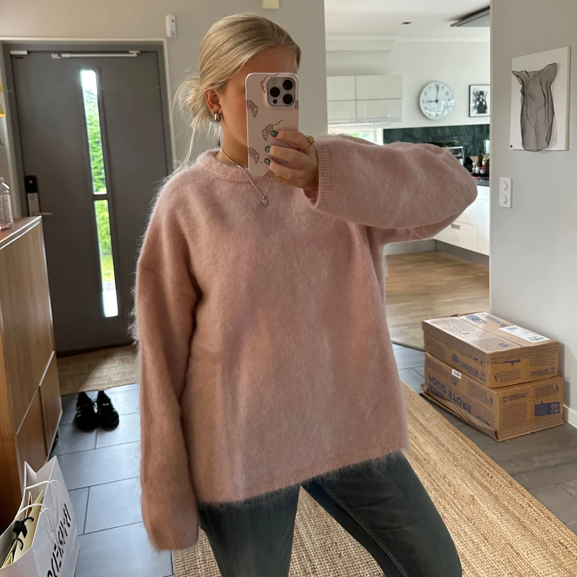 Hm mohairmix stickad tröja - 92