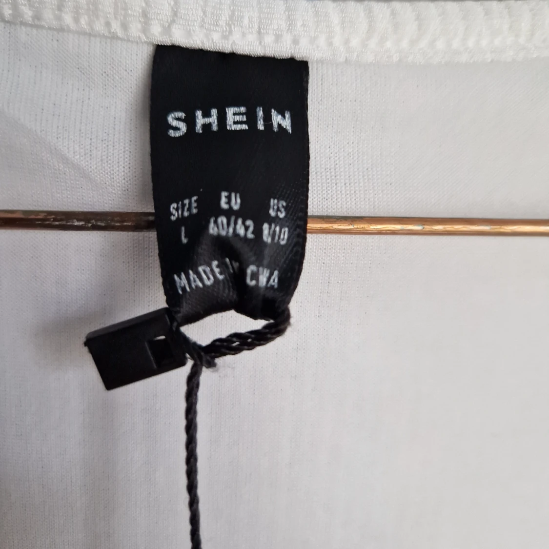 Långärmad vit klänning - 93