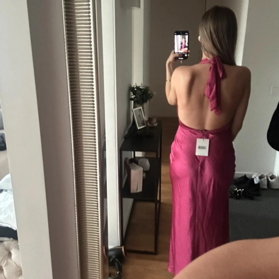 Rosa långklänning - 91