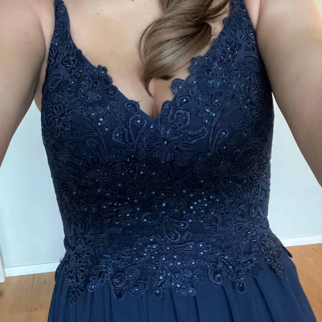 Marinblå balklänning - 1