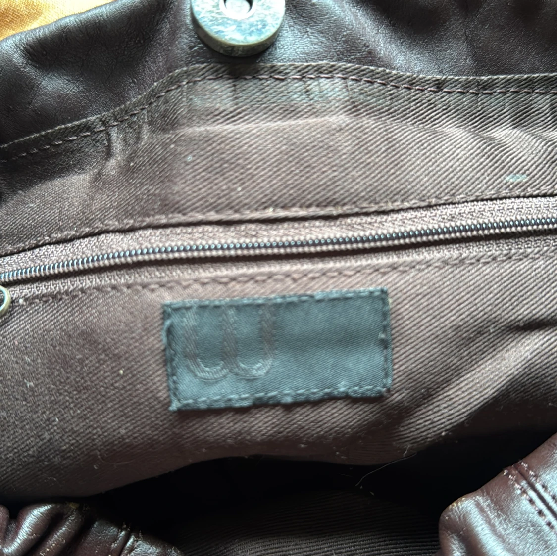 Brun axelväska i skinn - 2