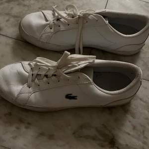 Vita lacoste sneakers  - Säljer dessa sneakers perfekt till våren🍓🍓