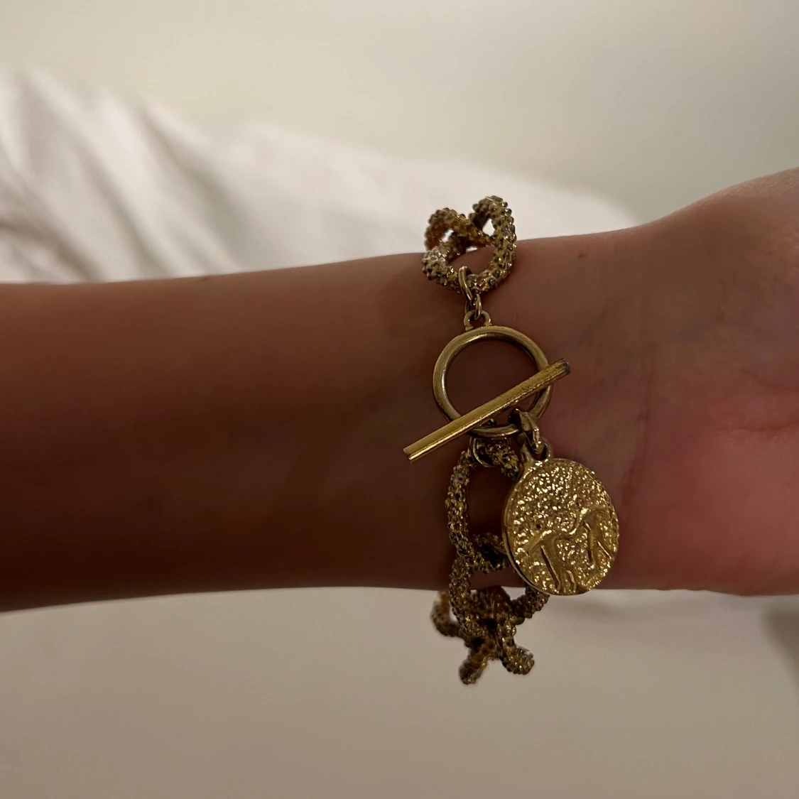 Guldarmband med kedjedesign - 2