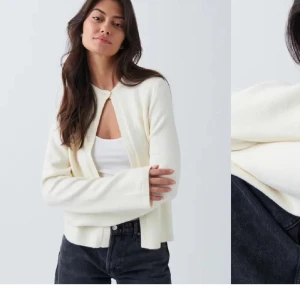 Kofta - Fin vit/ljus beige kofta med knapp, liten fläck men inget som syns eller läggs märke till när man har på sig den. Bra skick!