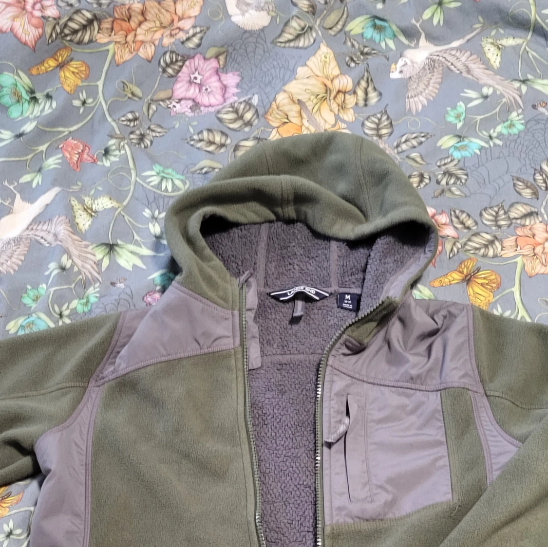 Grön fleecejacka från Lands' End - 4