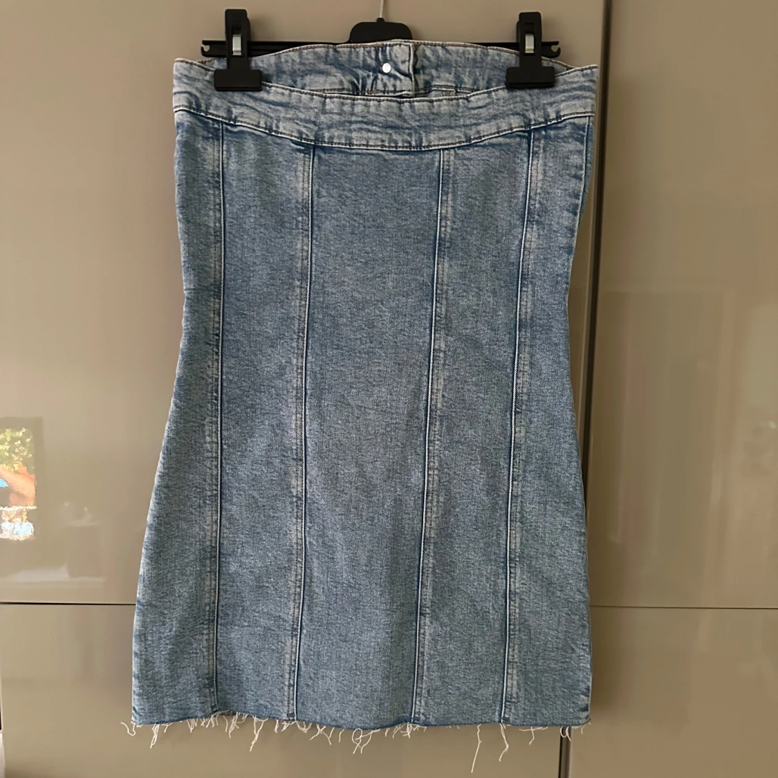 Blå jeansklänning - 1