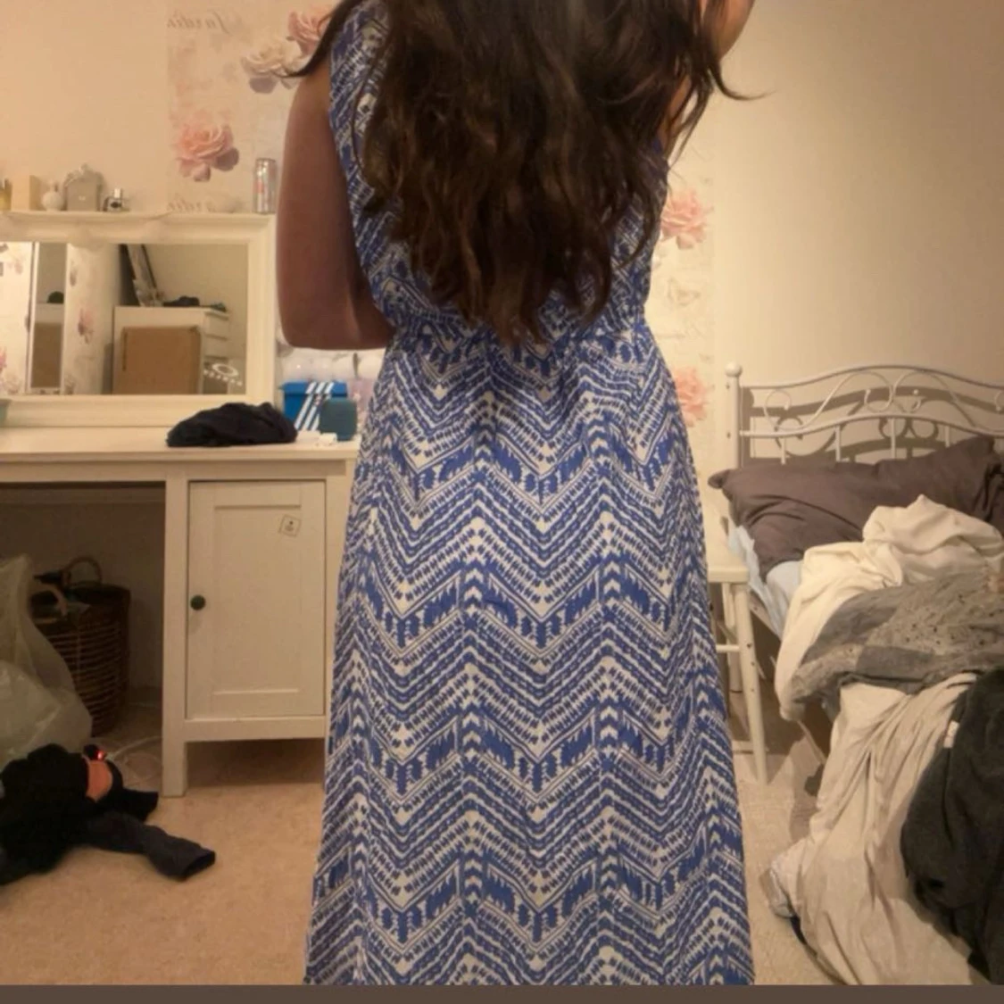 Blå långklänning - 3