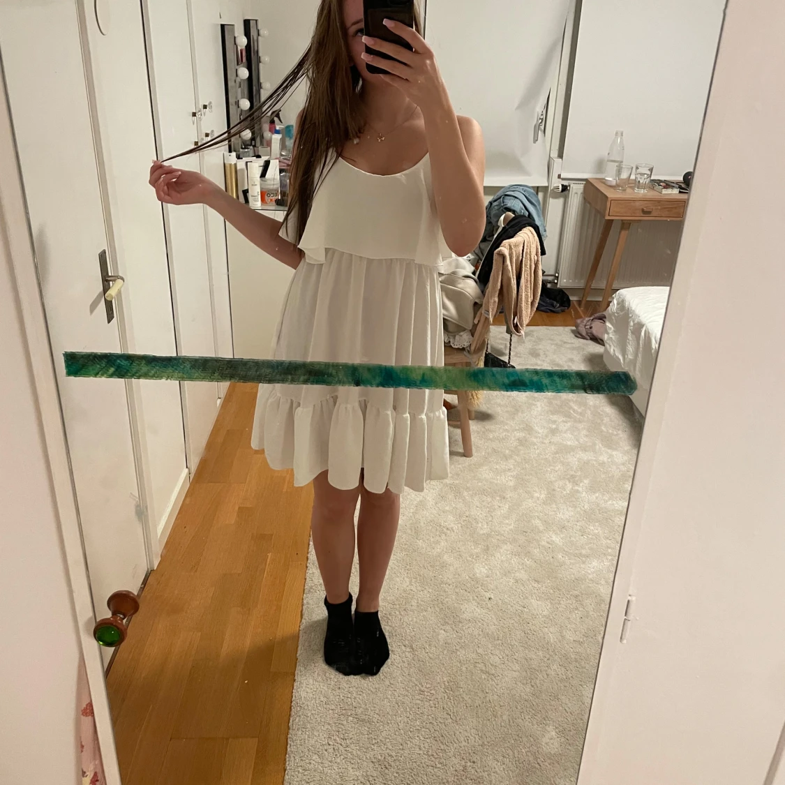 Vit sommarklänning - 90