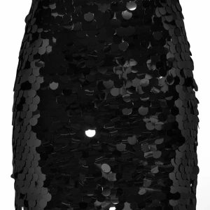 Svart paljettkjol - Snygg svart paljettkjol perfekt för festliga tillfällen! Kjolen är täckt med glittrande paljetter som fångar ljuset och ger en glamorös look. Den har en tight passform som framhäver figuren och är idealisk för nyårsfesten eller en utekväll. Ett måste för garderoben om du älskar att glänsa!