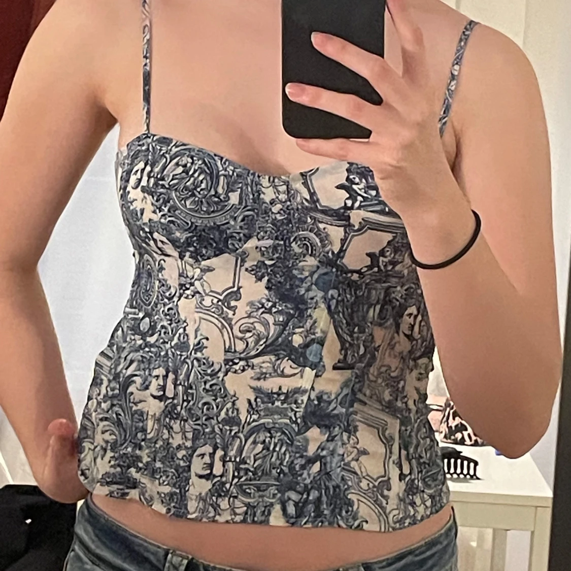 Mönstrad korsett från PrettyLittleThing - 90