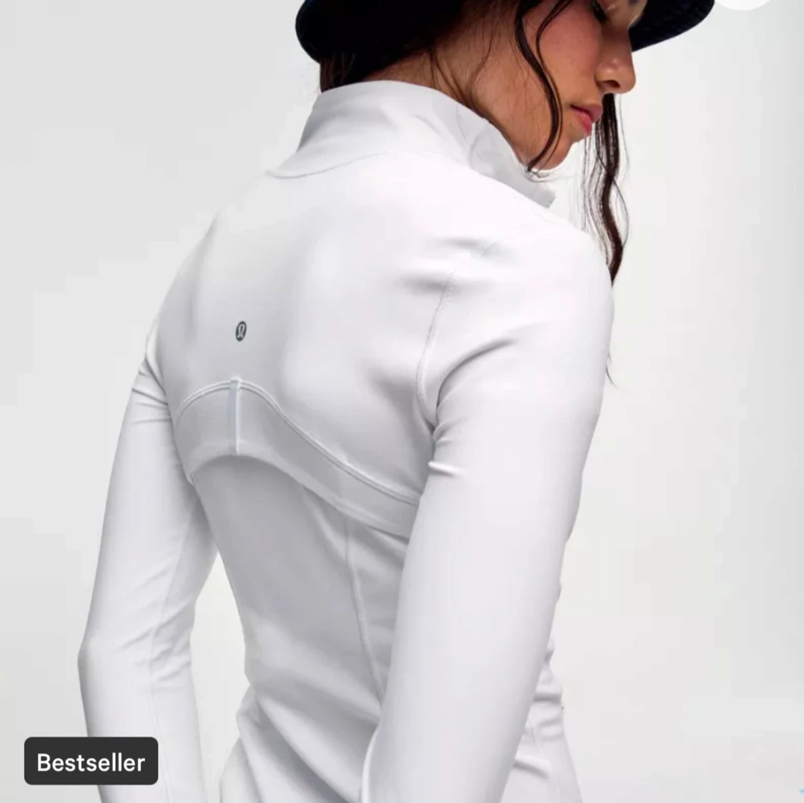 Lululemon Nulu Jacket Vit träningströja med dragkedja - 91