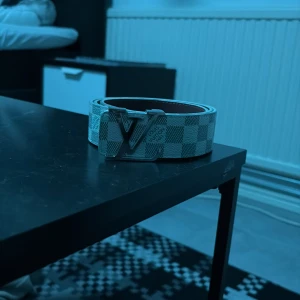 Rutig bälte med silverdetaljer - Snyggt bälte med ett rutigt mönster och en stilren silverfärgad spänne. Perfekt för att ge din outfit en extra touch. Passar både till jeans och kostymbyxor.