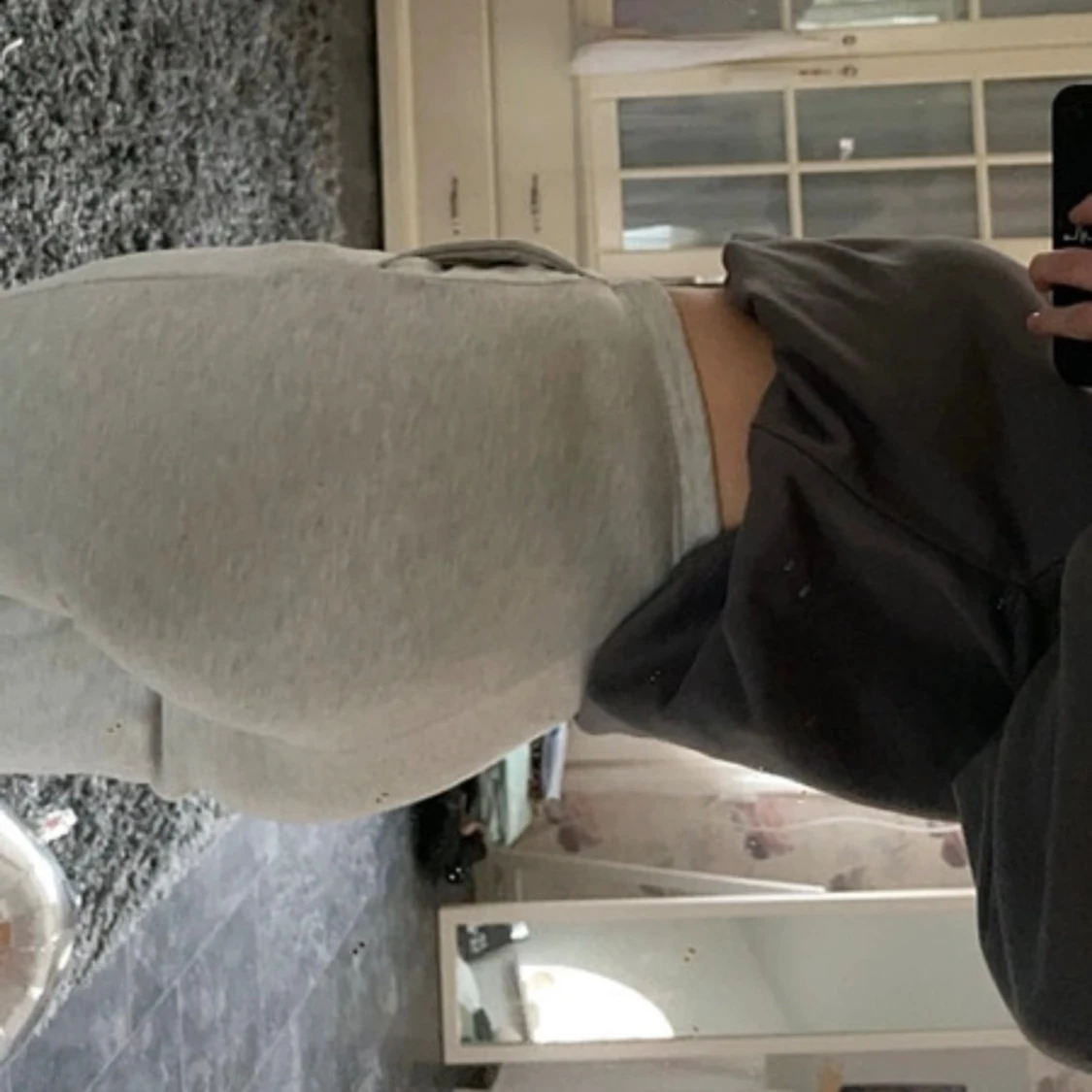 Grå mjukisbyxor - 90