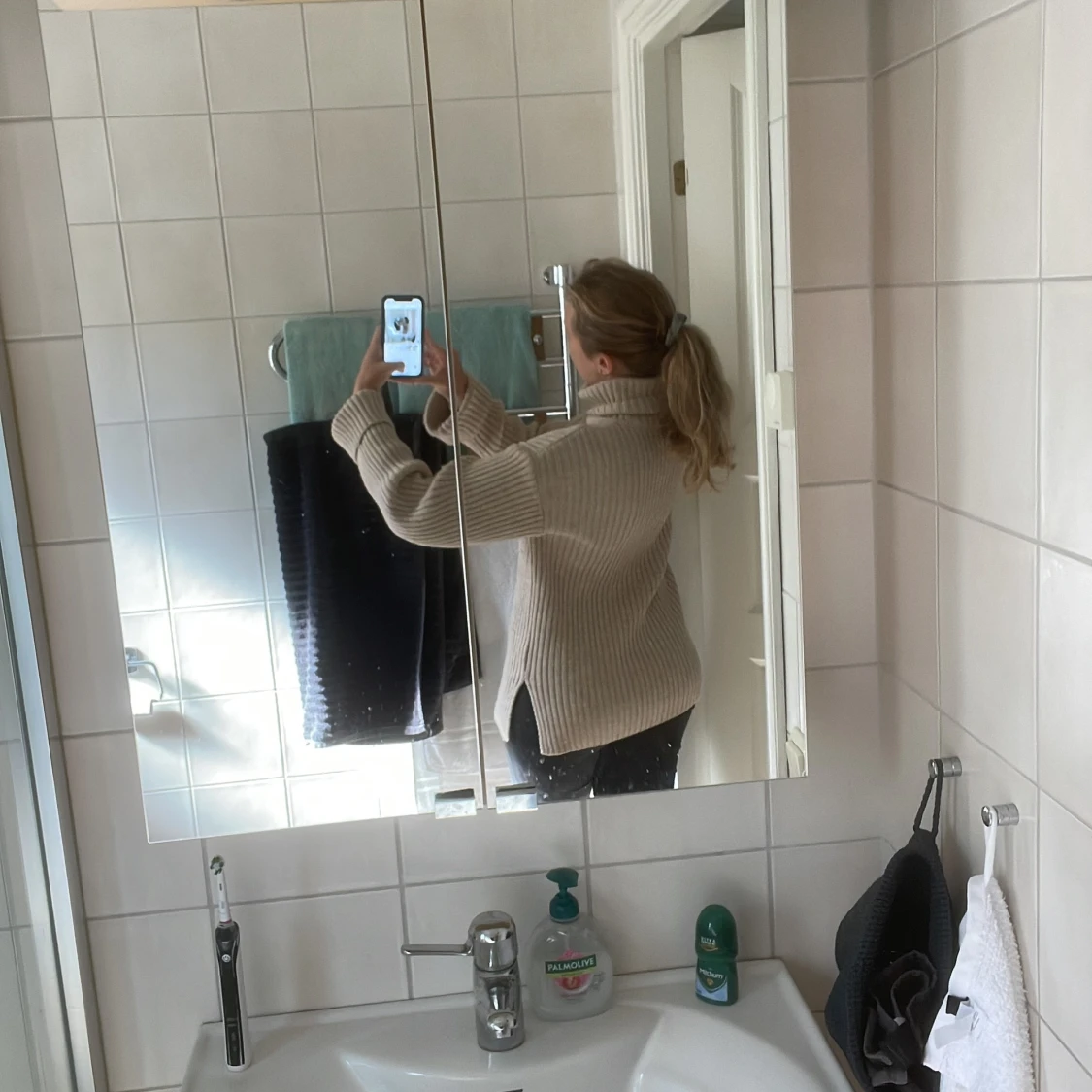 Gosig stickad tröja  - 91