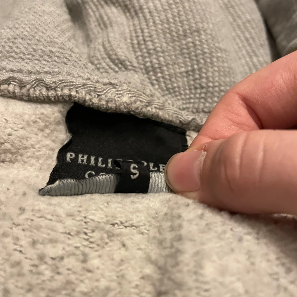 Grå hoodie från Philipp Plein
