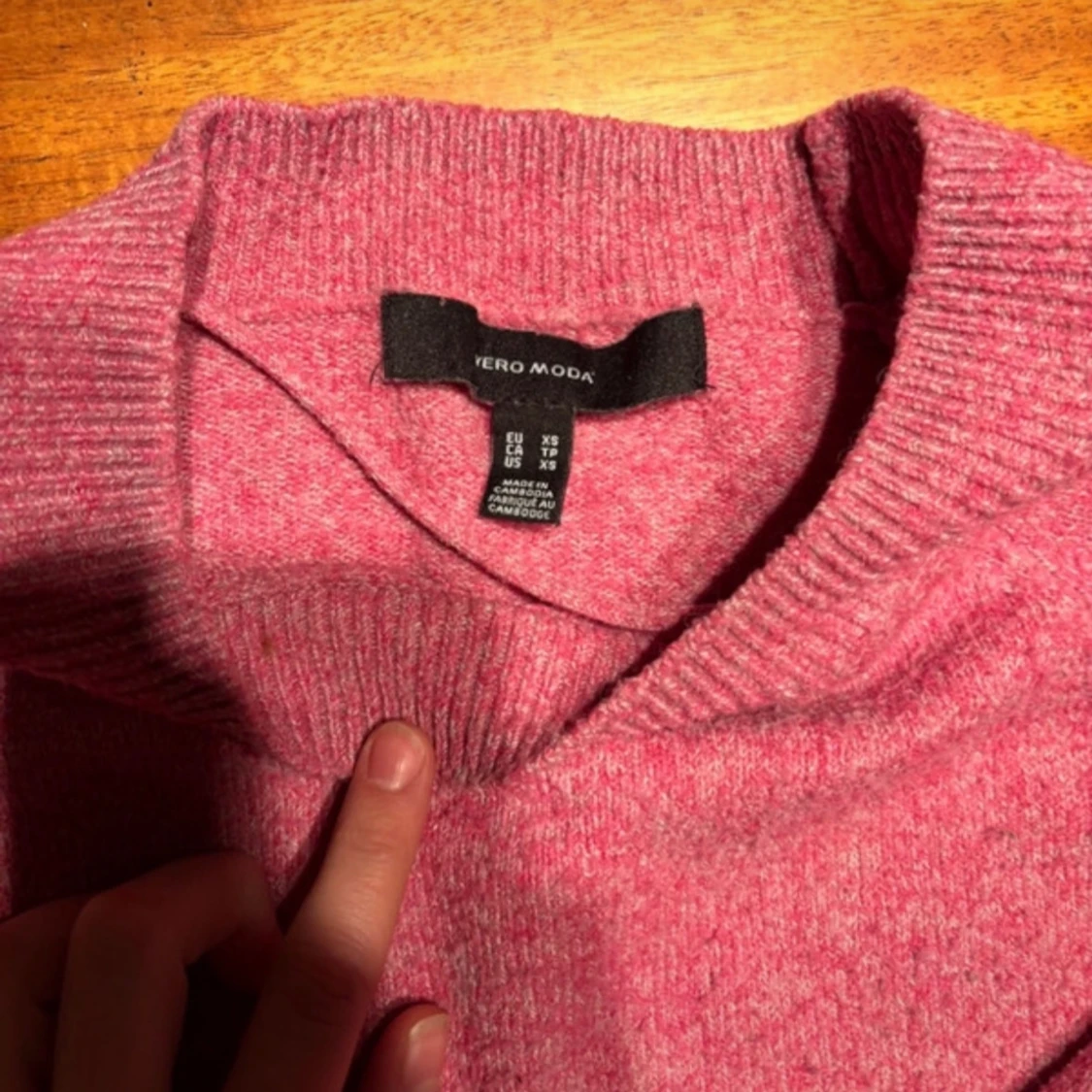 Rosa stickad tröja från Vero Moda - 2