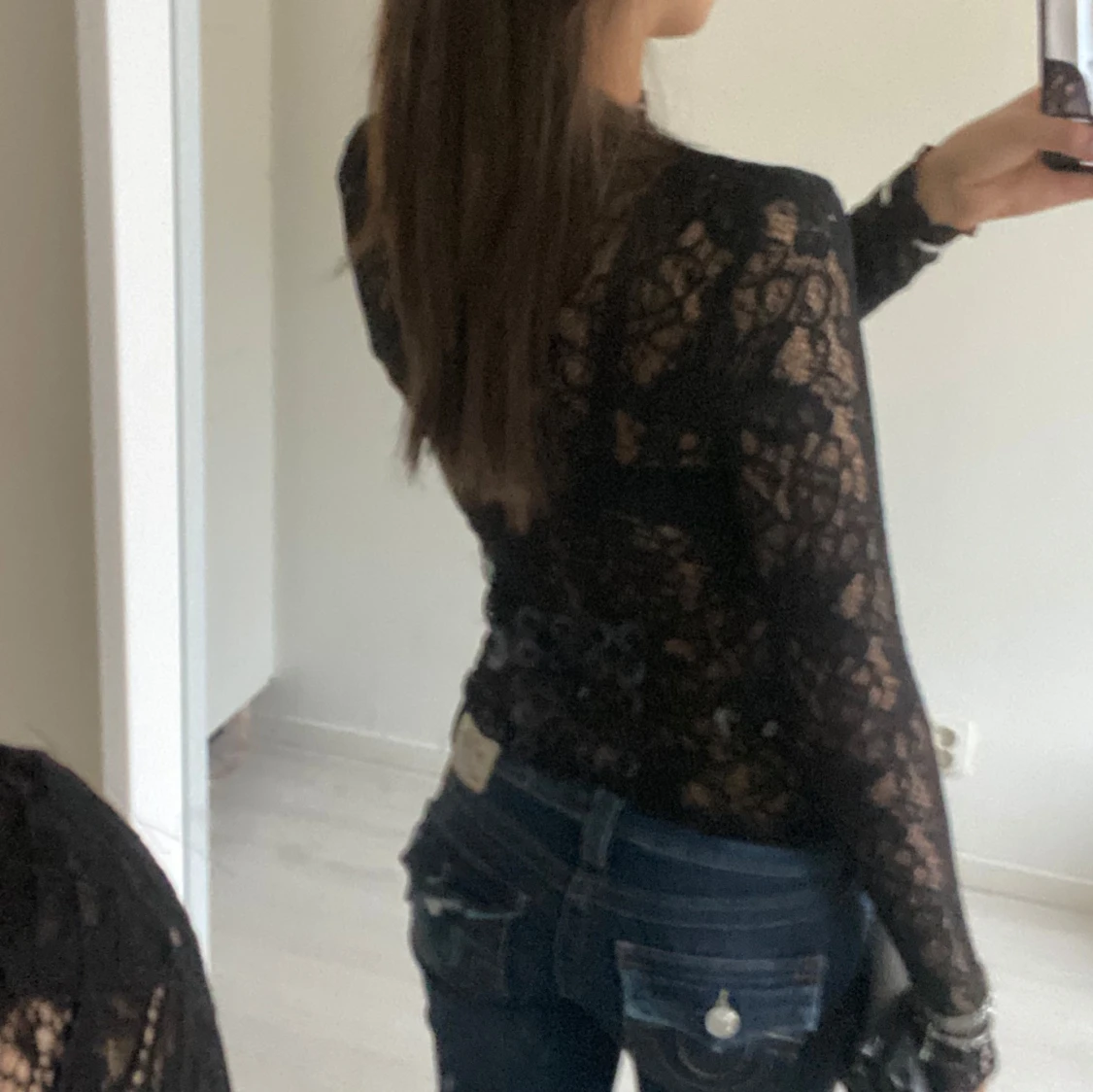 Svart spetsblus - 1
