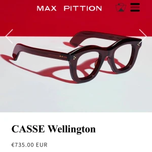 Max Pittion Casse Wellington Solglasögon - Snygga och eleganta glasögon från Max Pittion, modell Casse Wellington. Riktigt gedigen byggkvalitet. Nypris: 8000kr. 