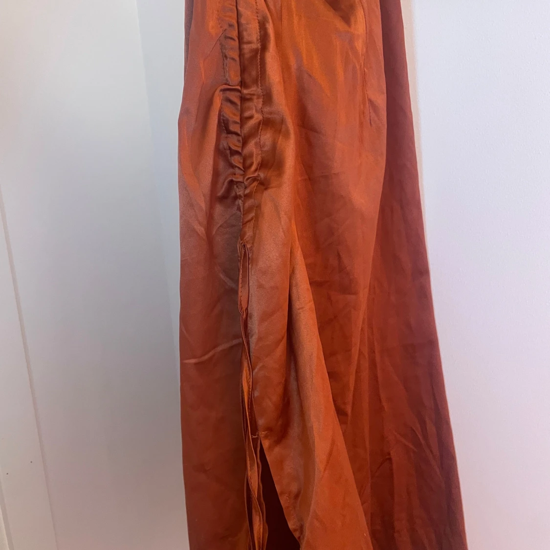 Rostfärgad långklänning - 91