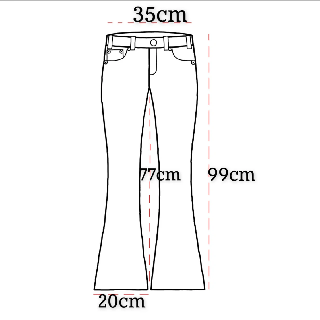 Lågmidjade bootcut leopard  - 3