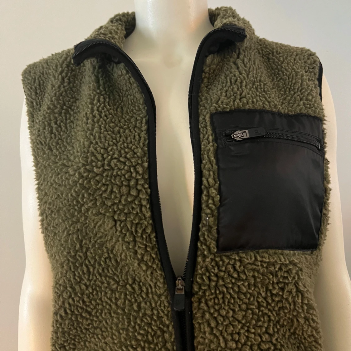 Grön teddyväst - 3