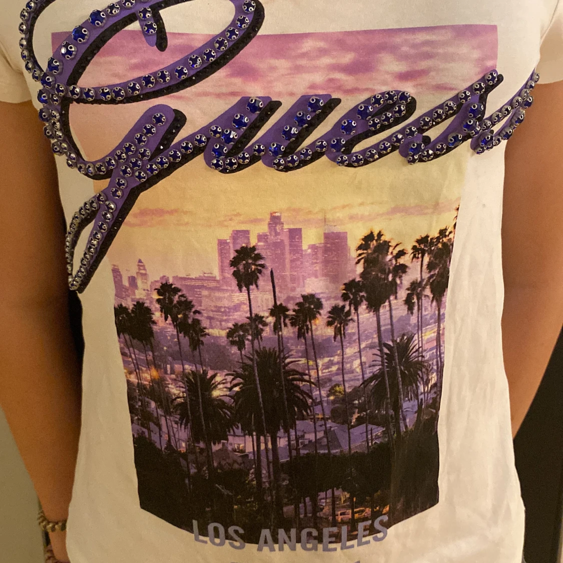 Vintage y2k/stockholmstil guess tröja - 90