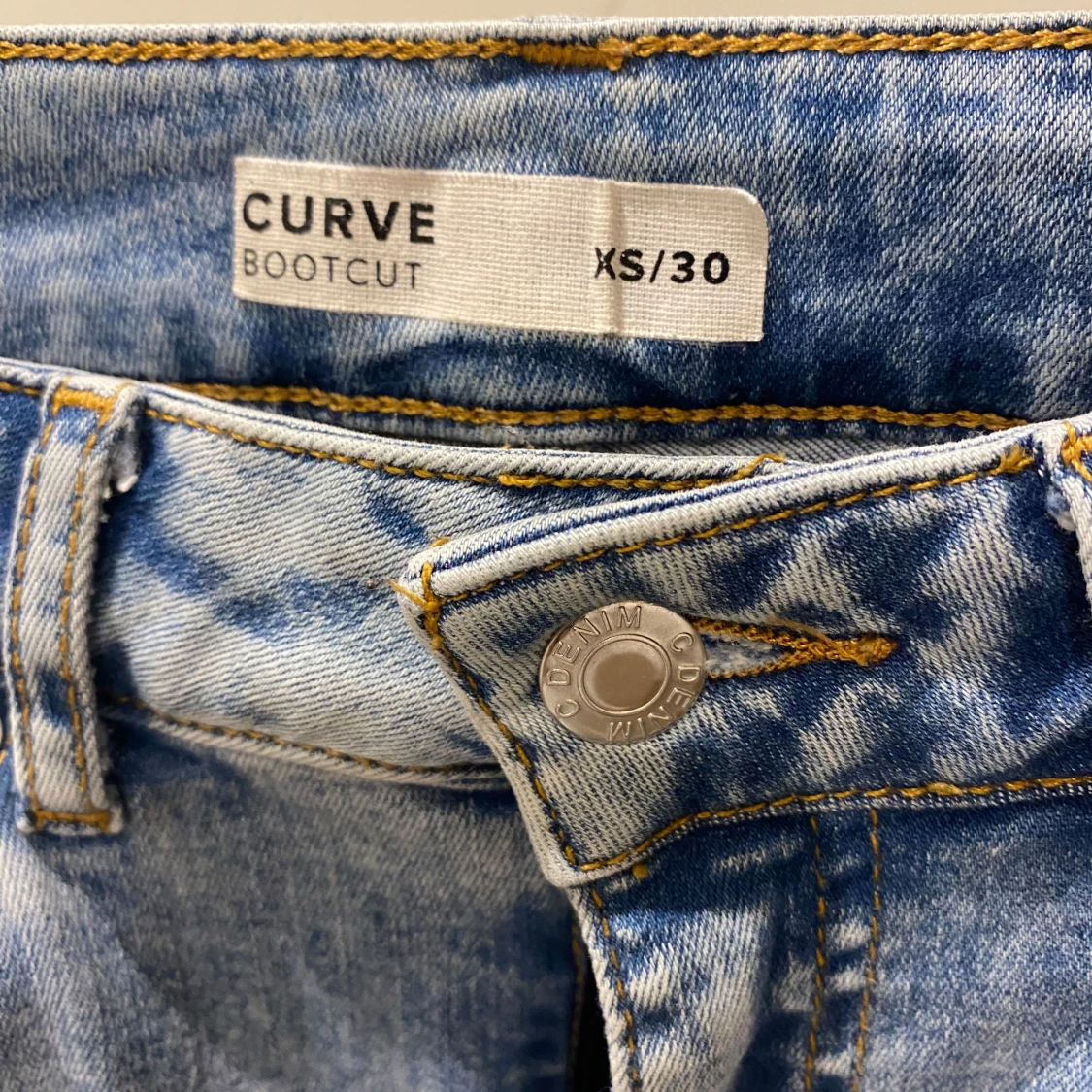 Blå bootcut jeans - 91