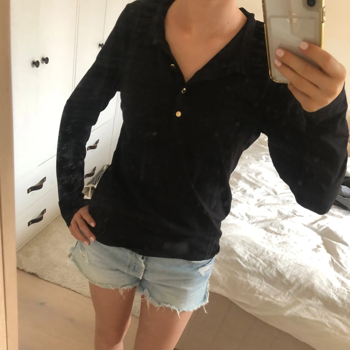 Svart långärmad  - 90