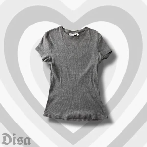 grå T-shirt - grå T-shirt från Weekday med fin passform. knappt använd, bra skick! PÄLSDJUR I HEMMET!