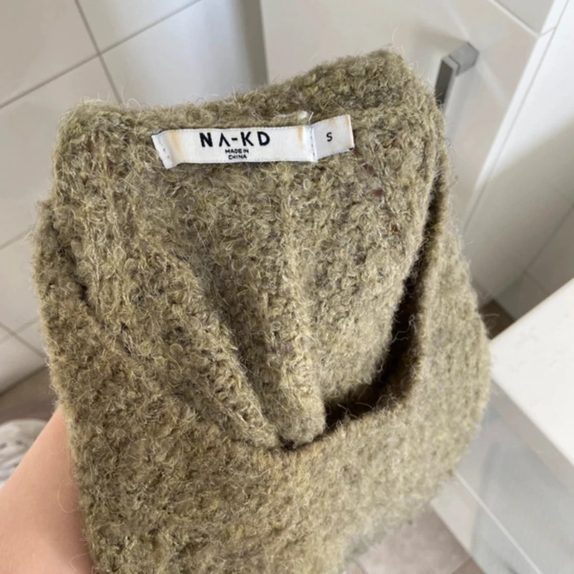 Grön gosig stickad🍀 - 91