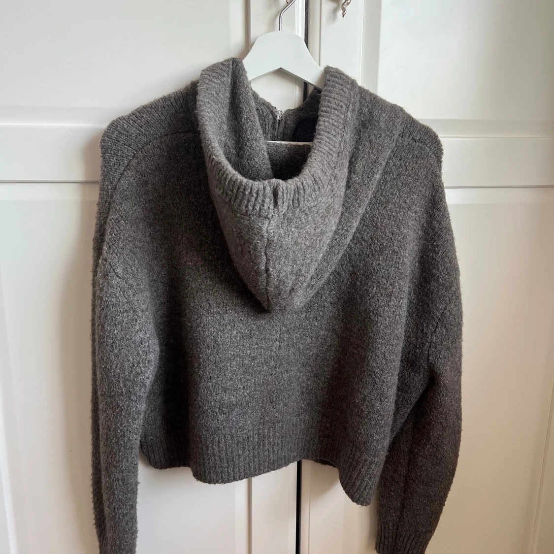 Stickad zip hoodie - 90