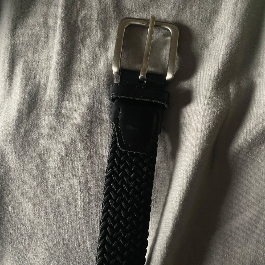 Svart flätat bälte - 92