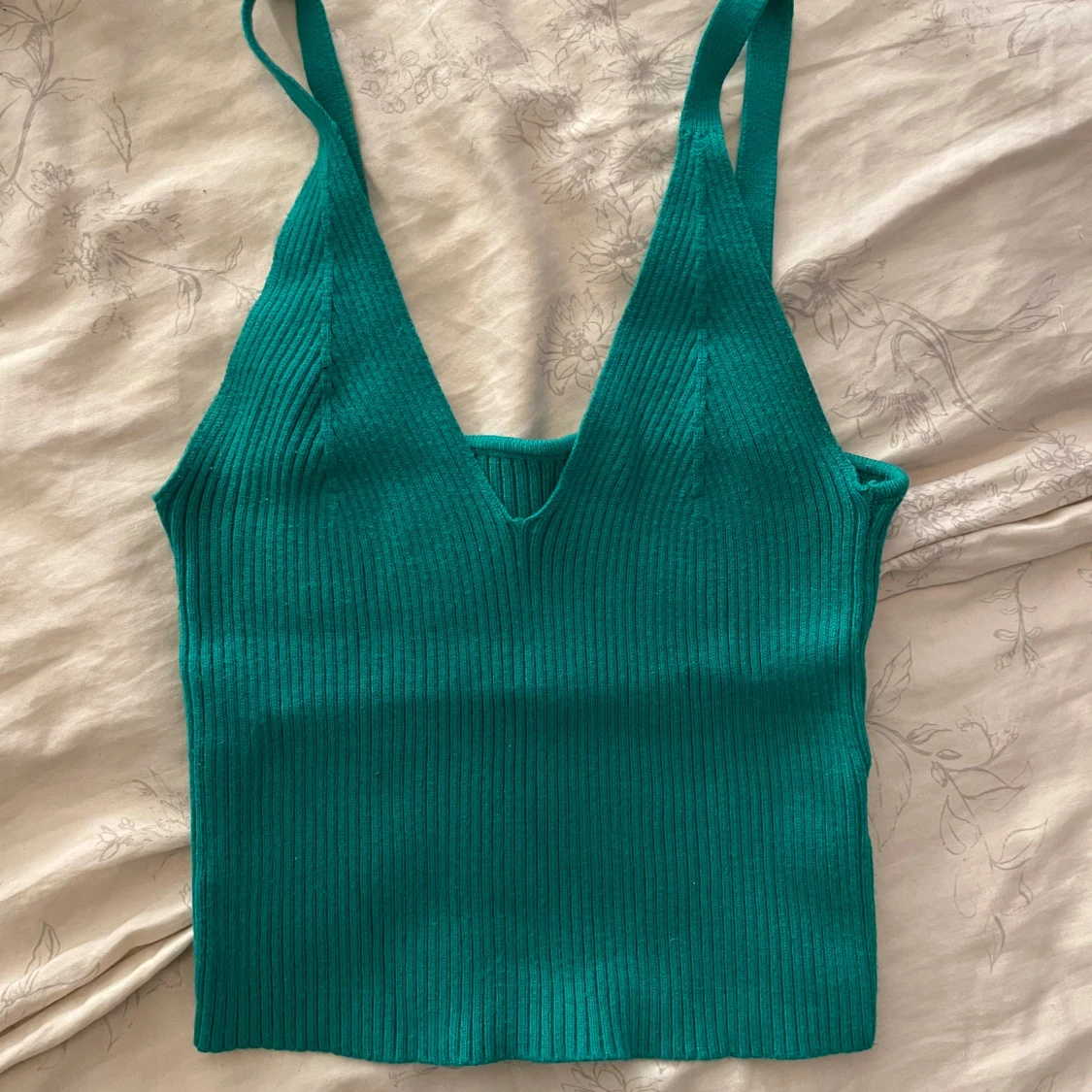 Grönt stickat linne - 4