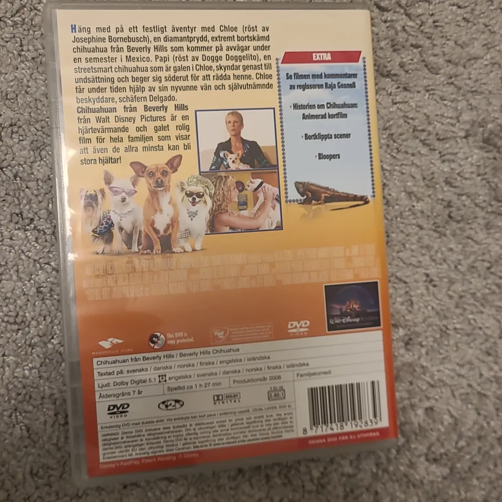 Chihuahuan från Beverly Hills, DVD. Köparen står för frakten.. Övrigt.