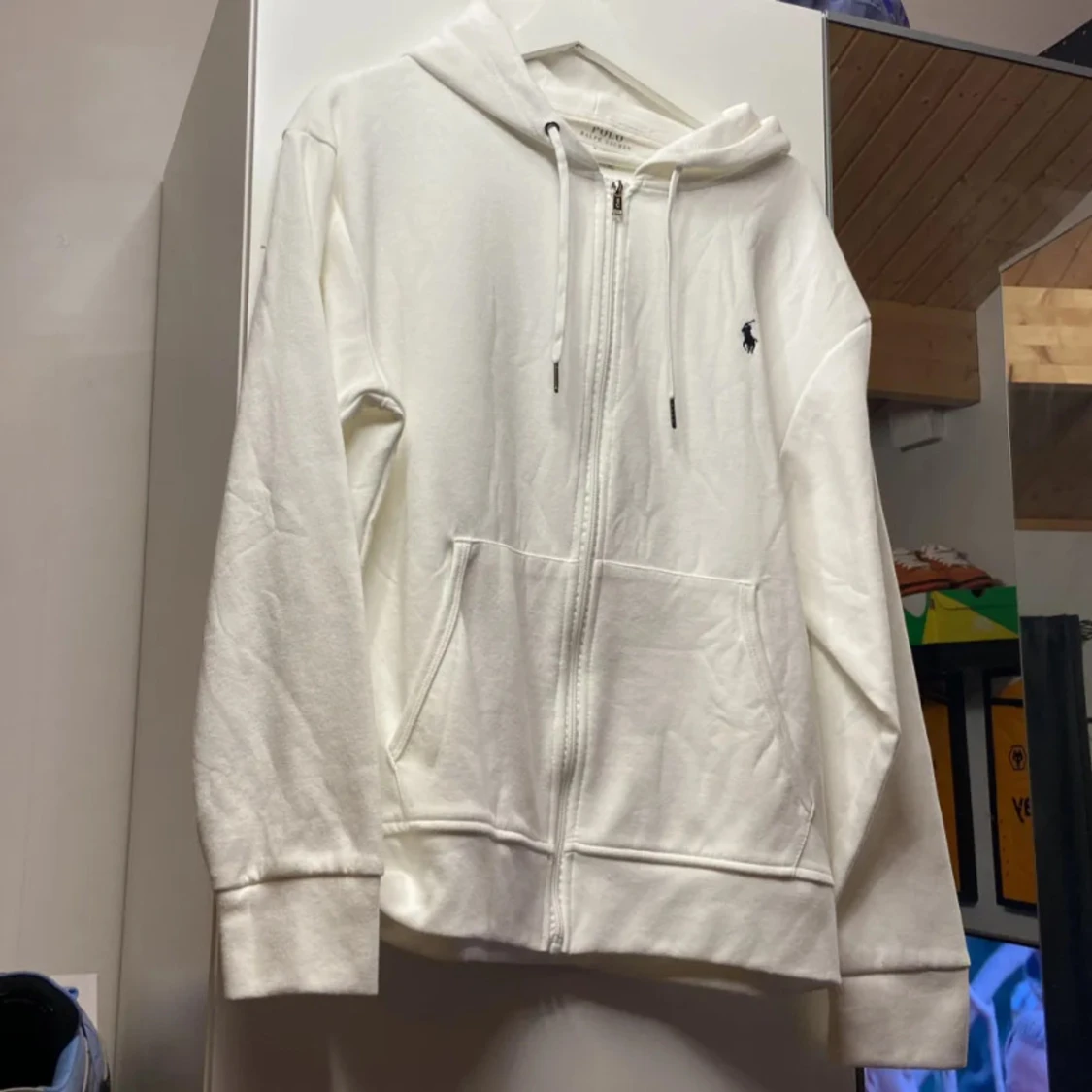 Vit hoodie från Polo Ralph Lauren