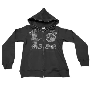 Aim for the moon hoodie  - Säljer denna Aim for the moon hoodie, alla pärlor är kvar, inte nått synligt slitage bara lite använd💕 skriv för mer frågor (fler bilder, pris kan diskuteras)💕