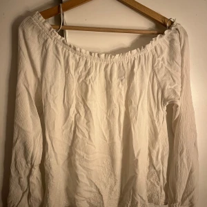 Vit blus!💗 - Säljer denna jättegulliga vita blusen med lite detaljer från stradivarius! Den är i storlek M och den har inga defekter någonstans. Säljer för 120 eftersom jag inte vet nypriset då jag fick denna. Hör av er om ni har frågor eller liknande!💗