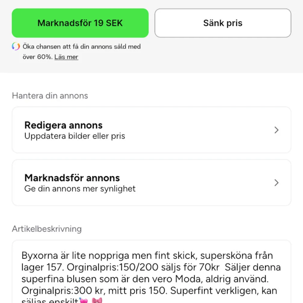 Superfin blus kolla första bilden för bättre förklaring❤️ byxorna säljs oxå skriv privat för bättre pris. Blusar.