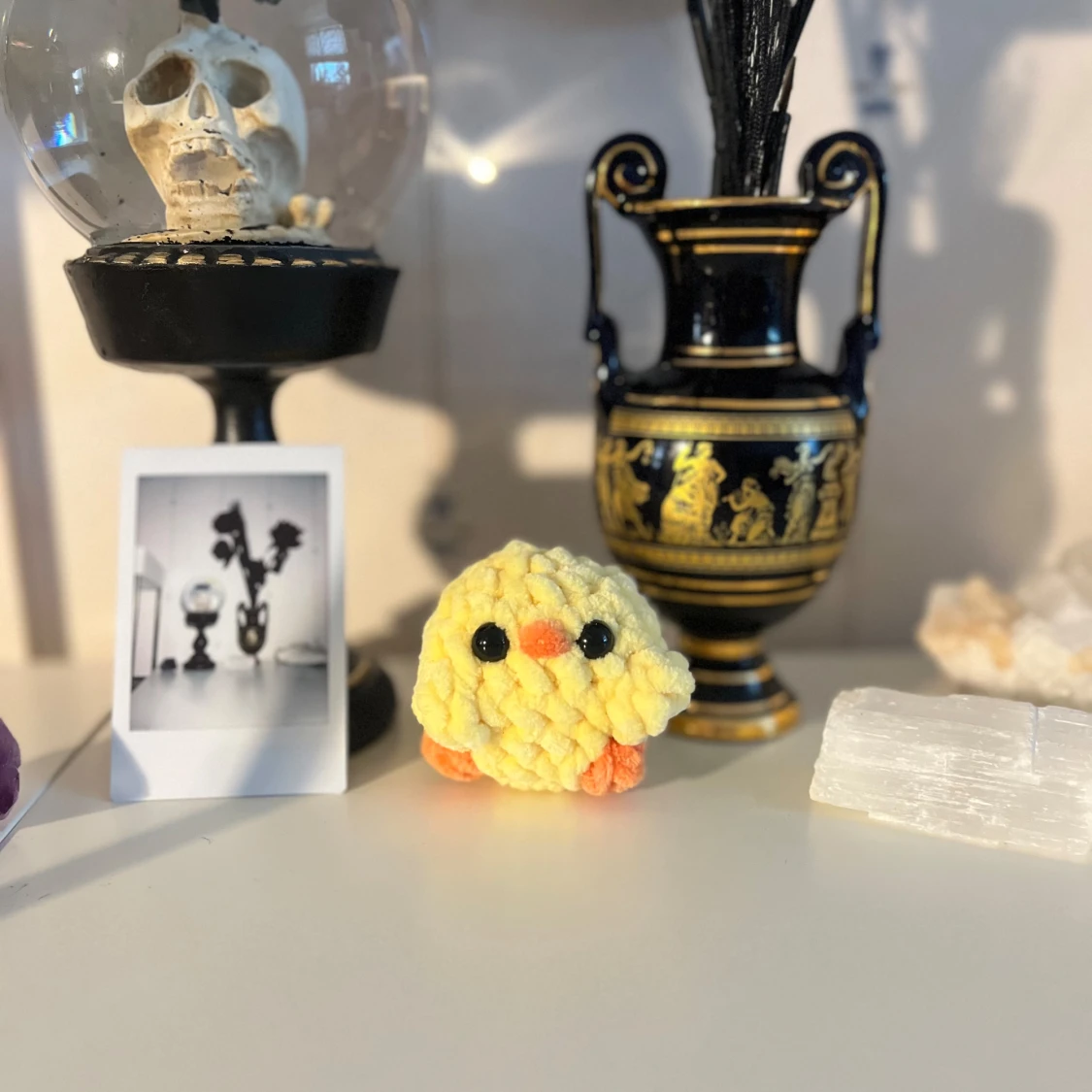 Gul virkad kycklingfigur - 93