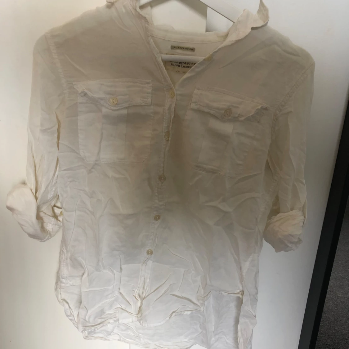 Vit tunn skjorta från Ralph Lauren - 92