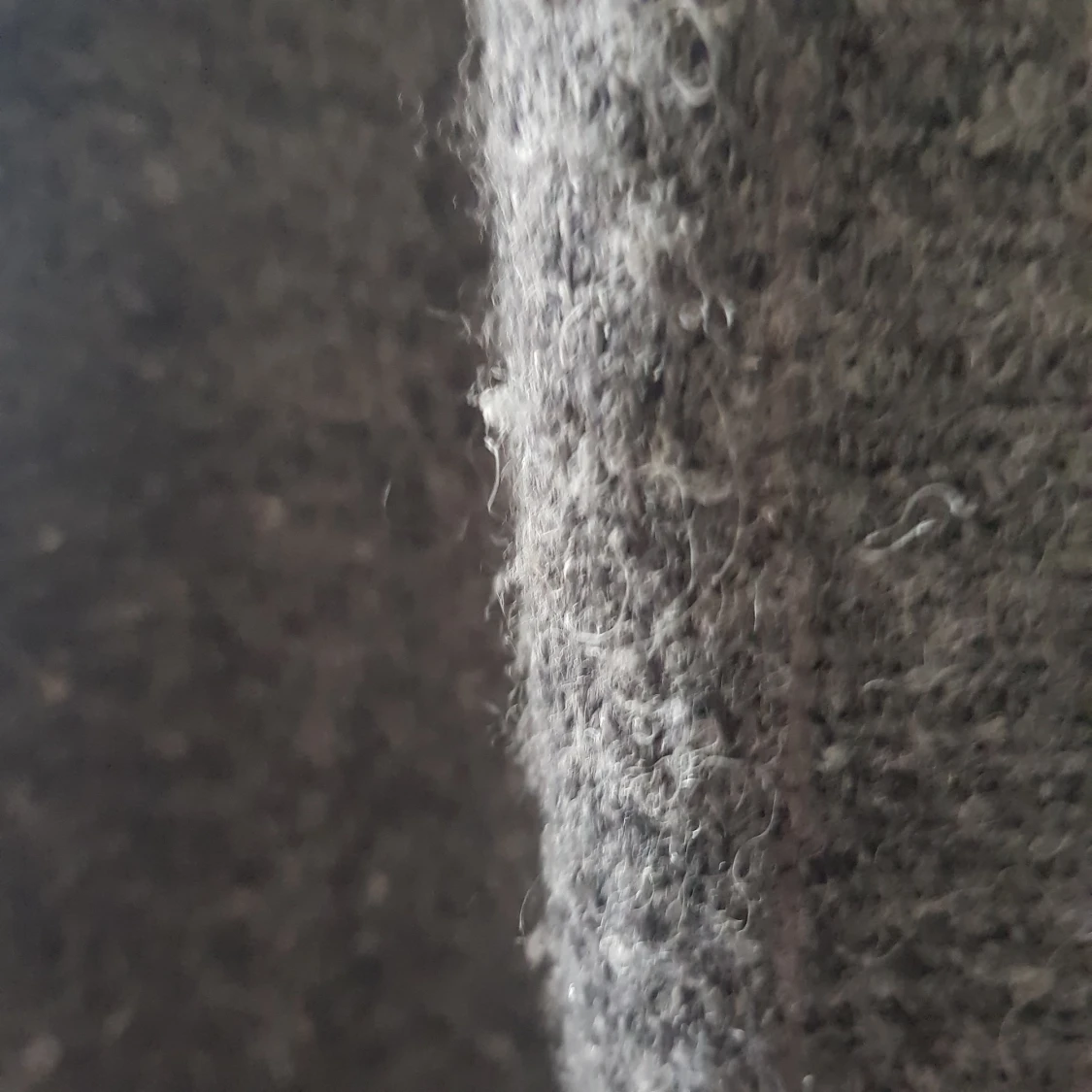 Grå ull-kofta med fickor - 92