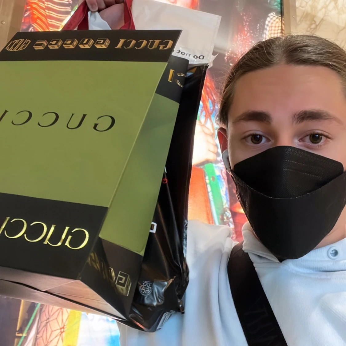 Äkta Svart Gucci Keps Med Kvitto - 92