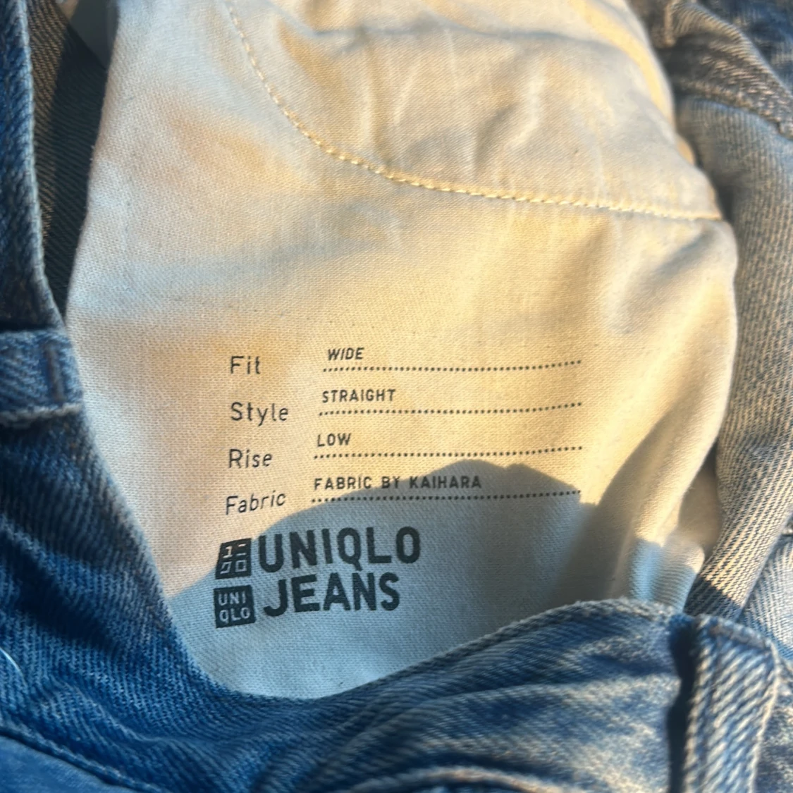 Blå bootcut jeans - 90