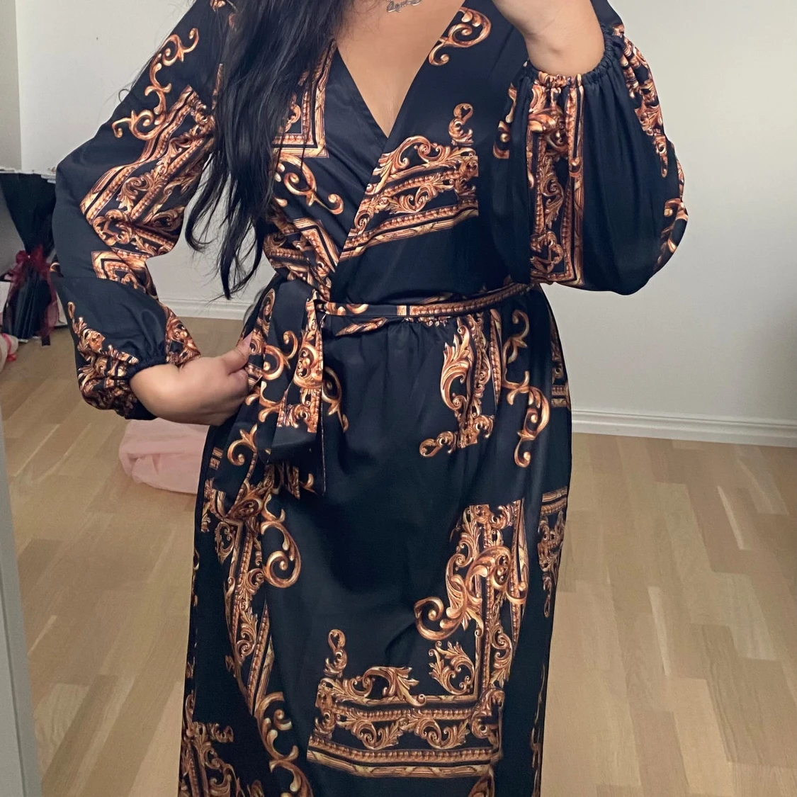 Svart sommar klänning - 90