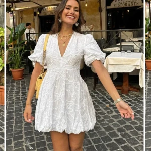 Vit klänning - Helt ny klänning som tyvärr inte passade mig! Den var lite kort (är 178). Perfekt som studentklänning 