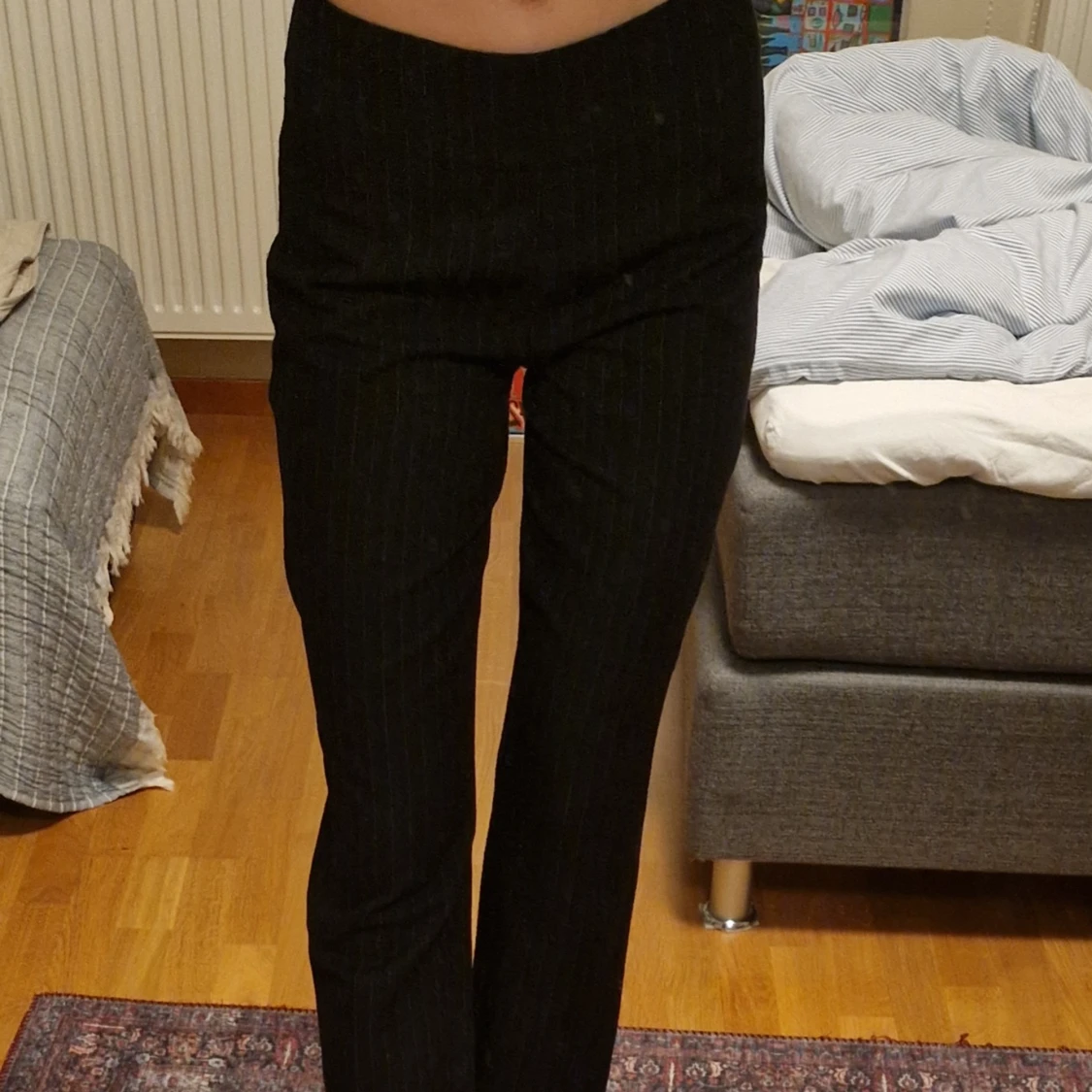 Svarta randiga byxor från Les Coyotes de Paris