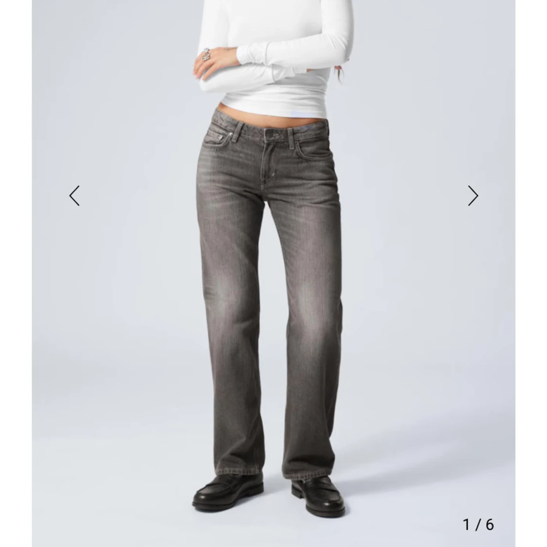 arrow low waist grå jeans - 90